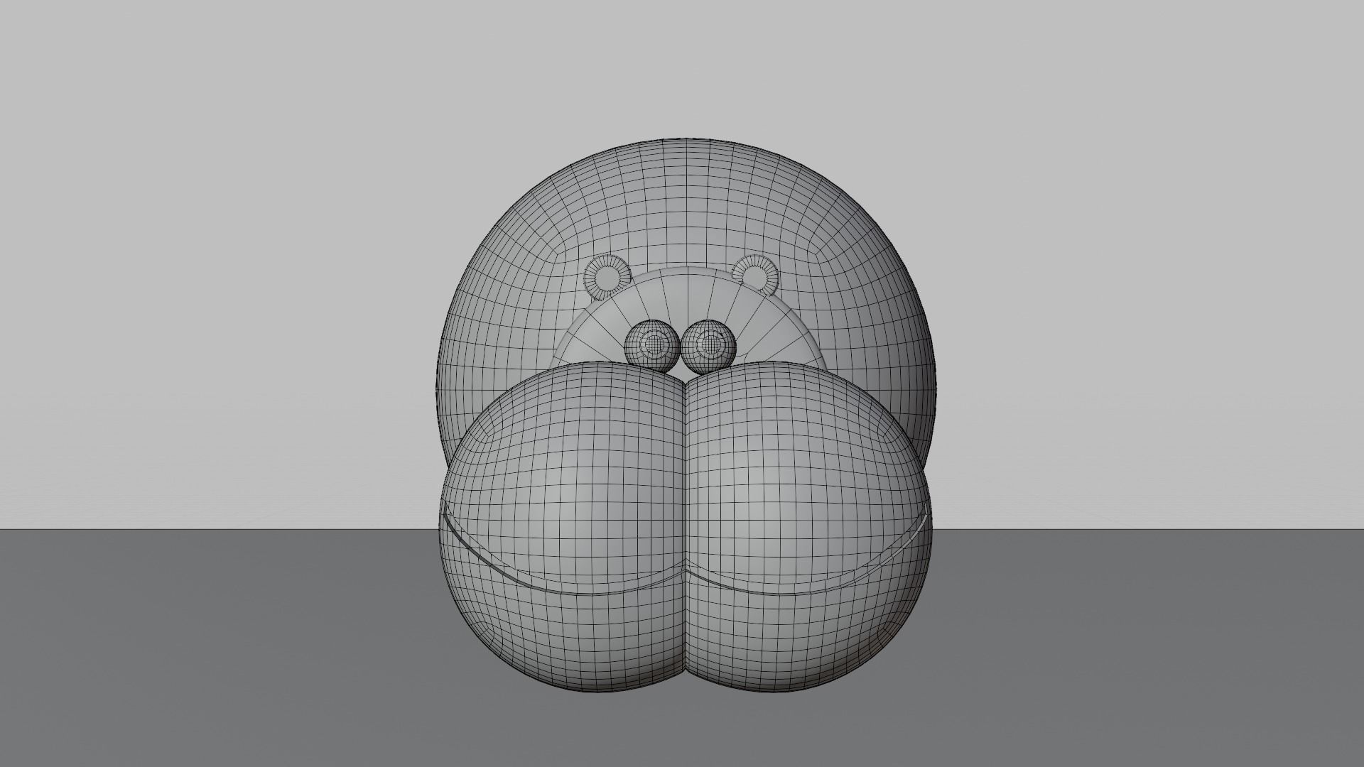 Wooden Carving Hippo Theme Showpiece 3D model_6