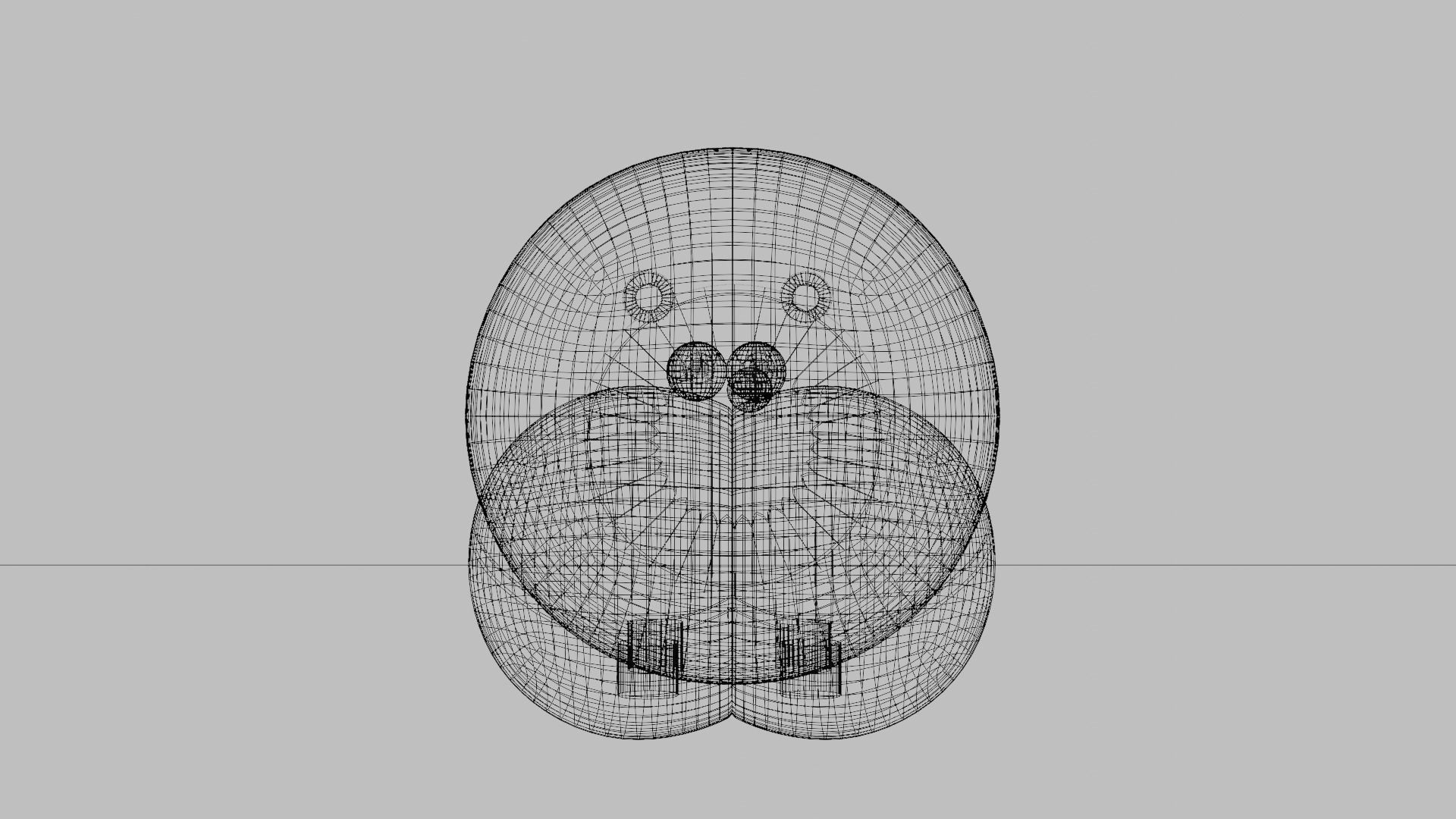 Wooden Carving Hippo Theme Showpiece 3D model_4