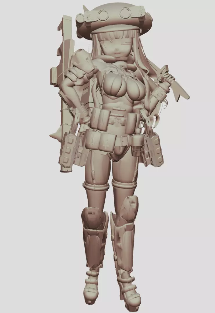 Megumi Statue V1 Free 3D model