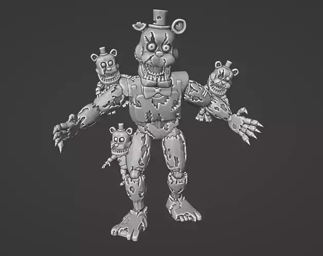 Nightmare freddy 3D print model