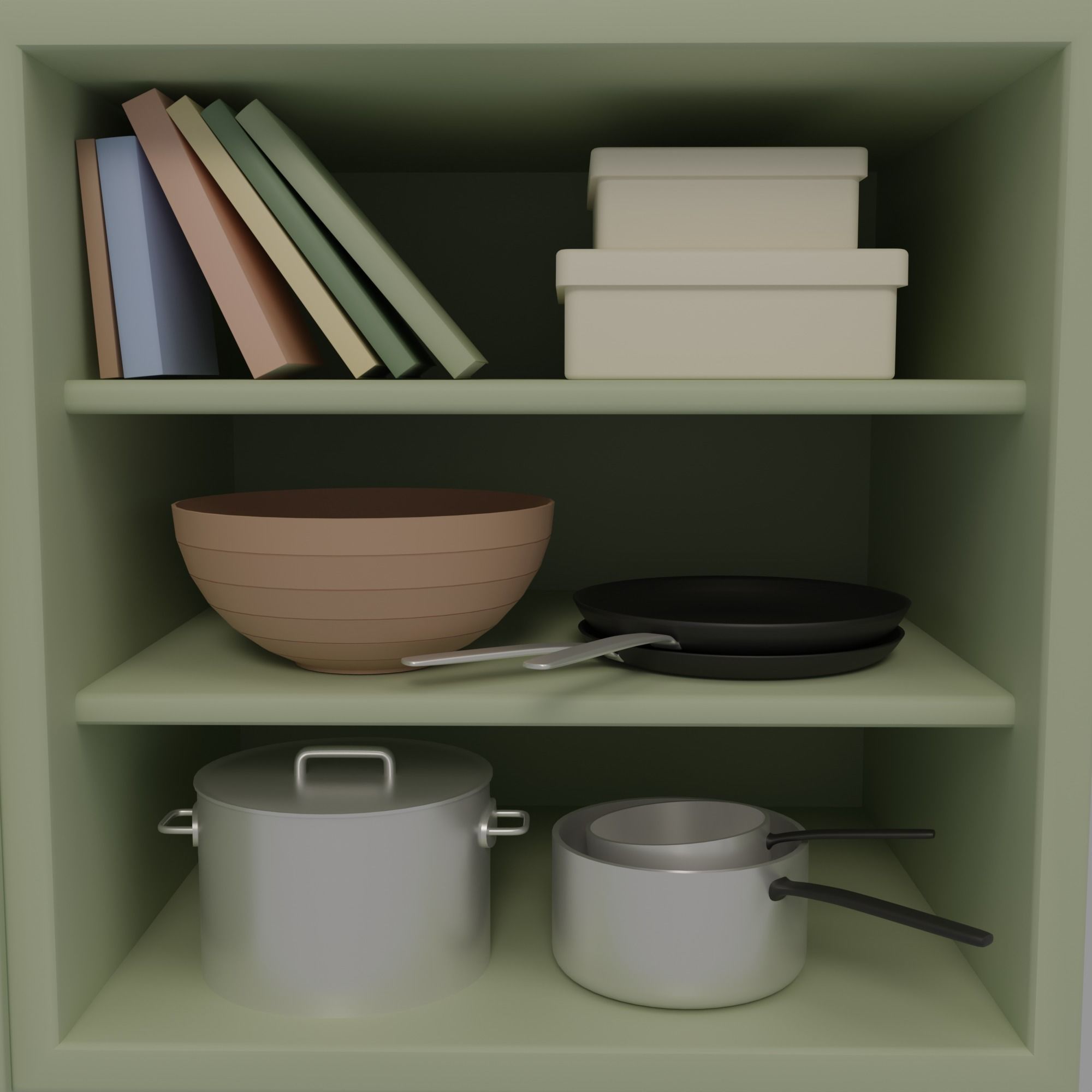 Kitchen and balcony 3D model_18