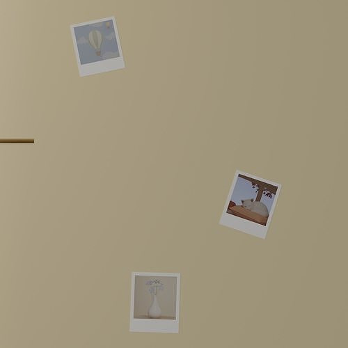 Kitchen and balcony 3D model 5