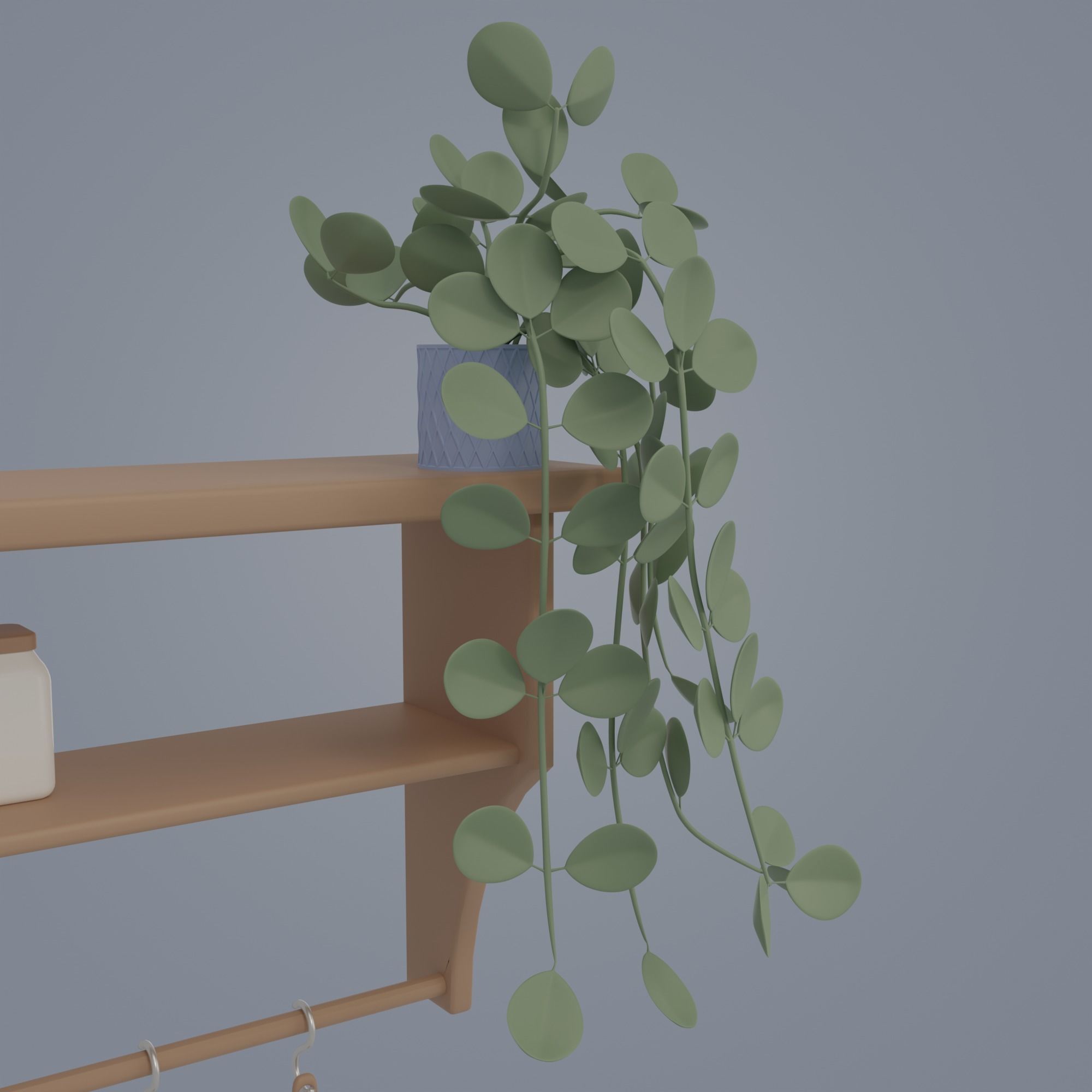 Kitchen and balcony 3D model_7