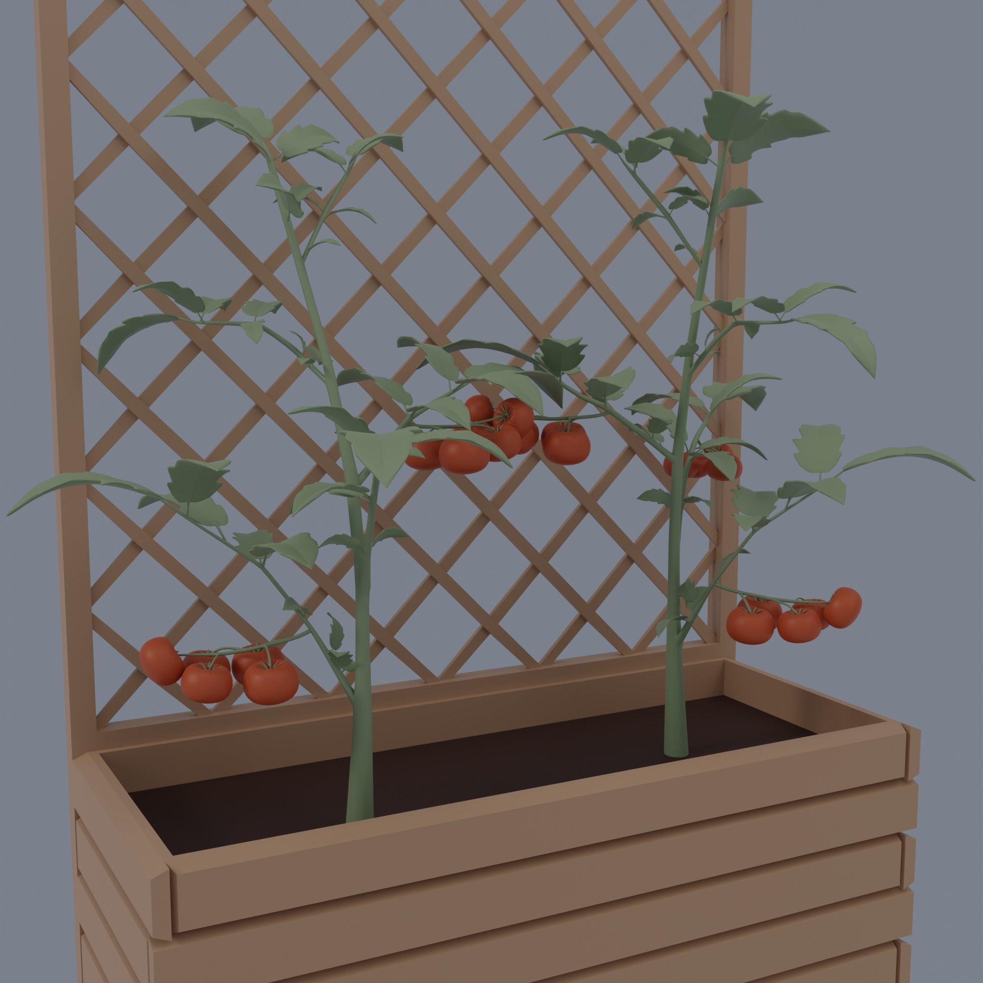 Kitchen and balcony 3D model_29