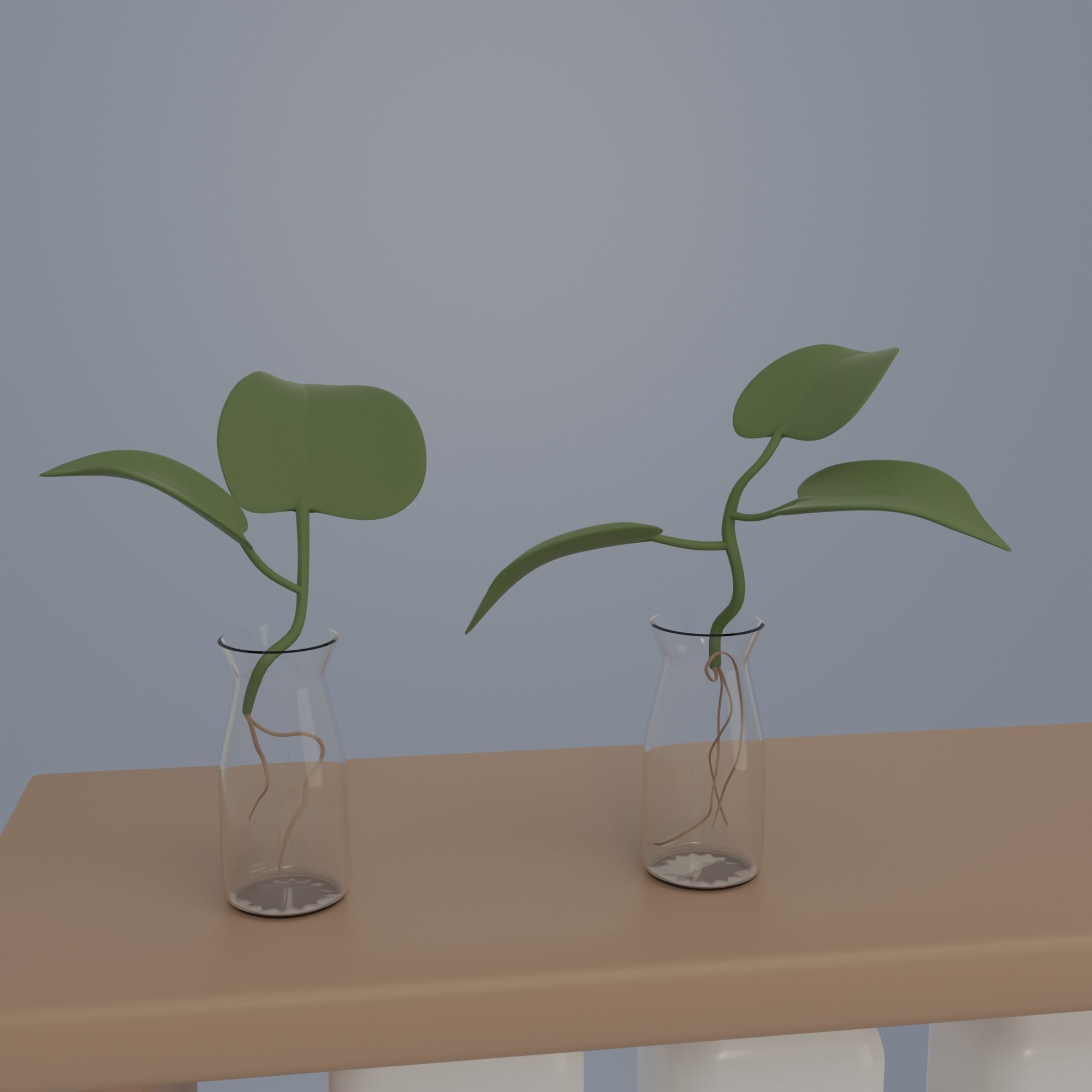 Kitchen and balcony 3D model_8