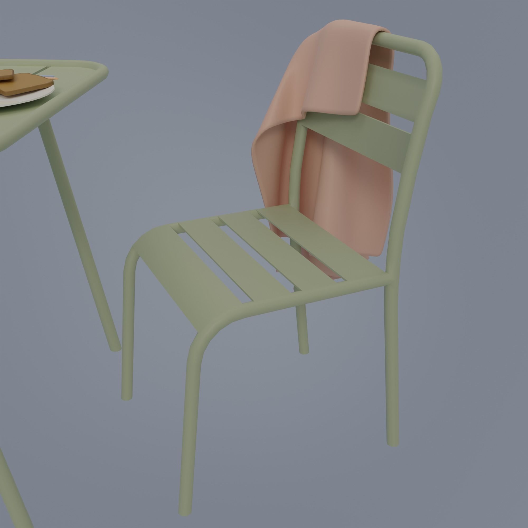 Kitchen and balcony 3D model_31