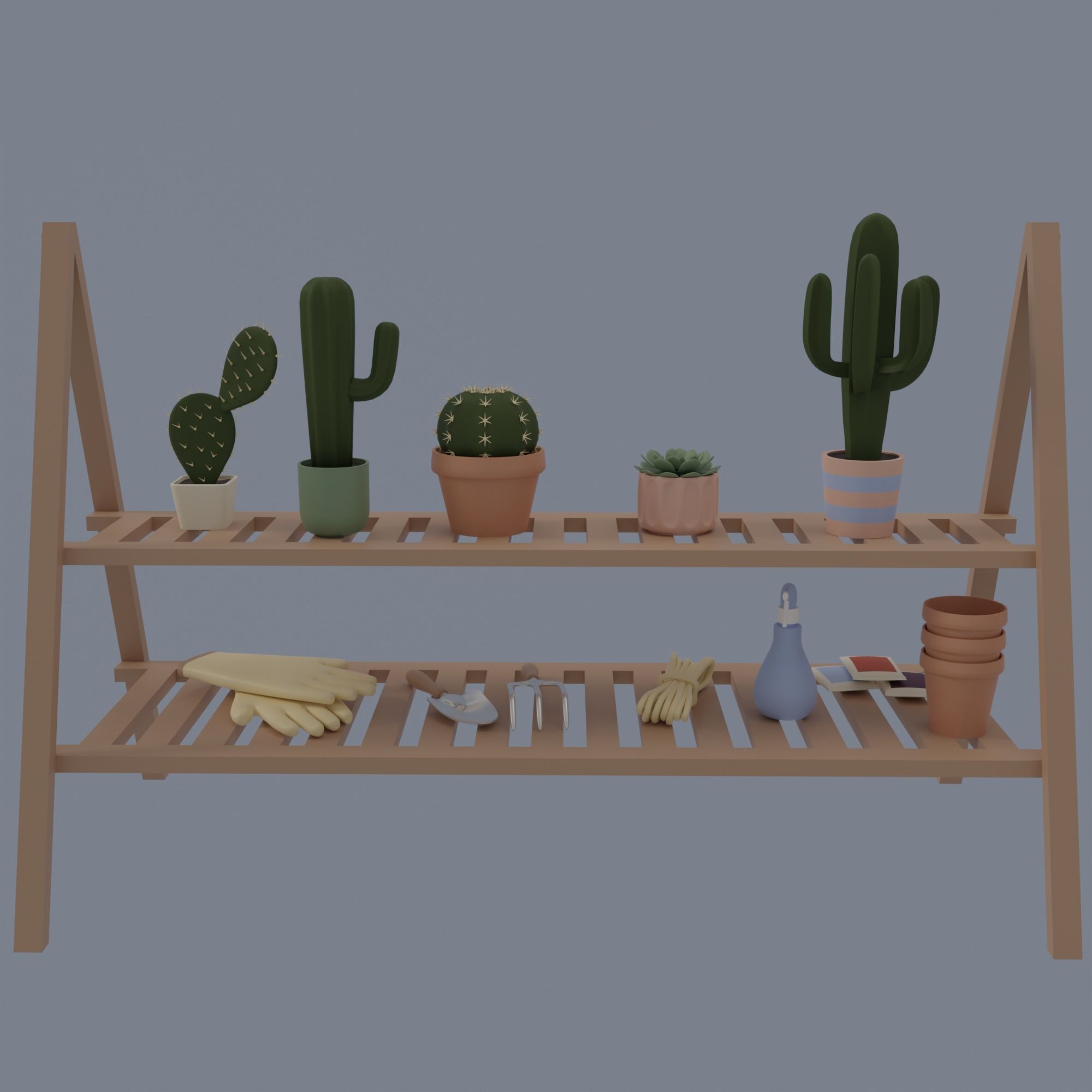 Kitchen and balcony 3D model_27