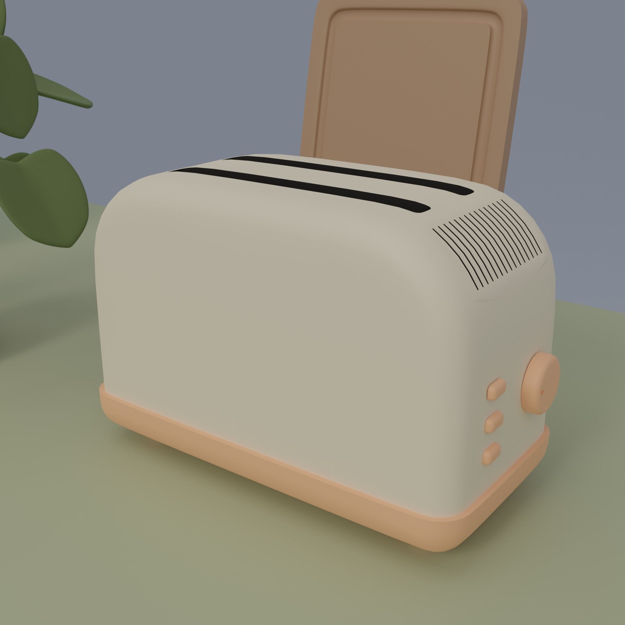 Kitchen and balcony 3D model_19