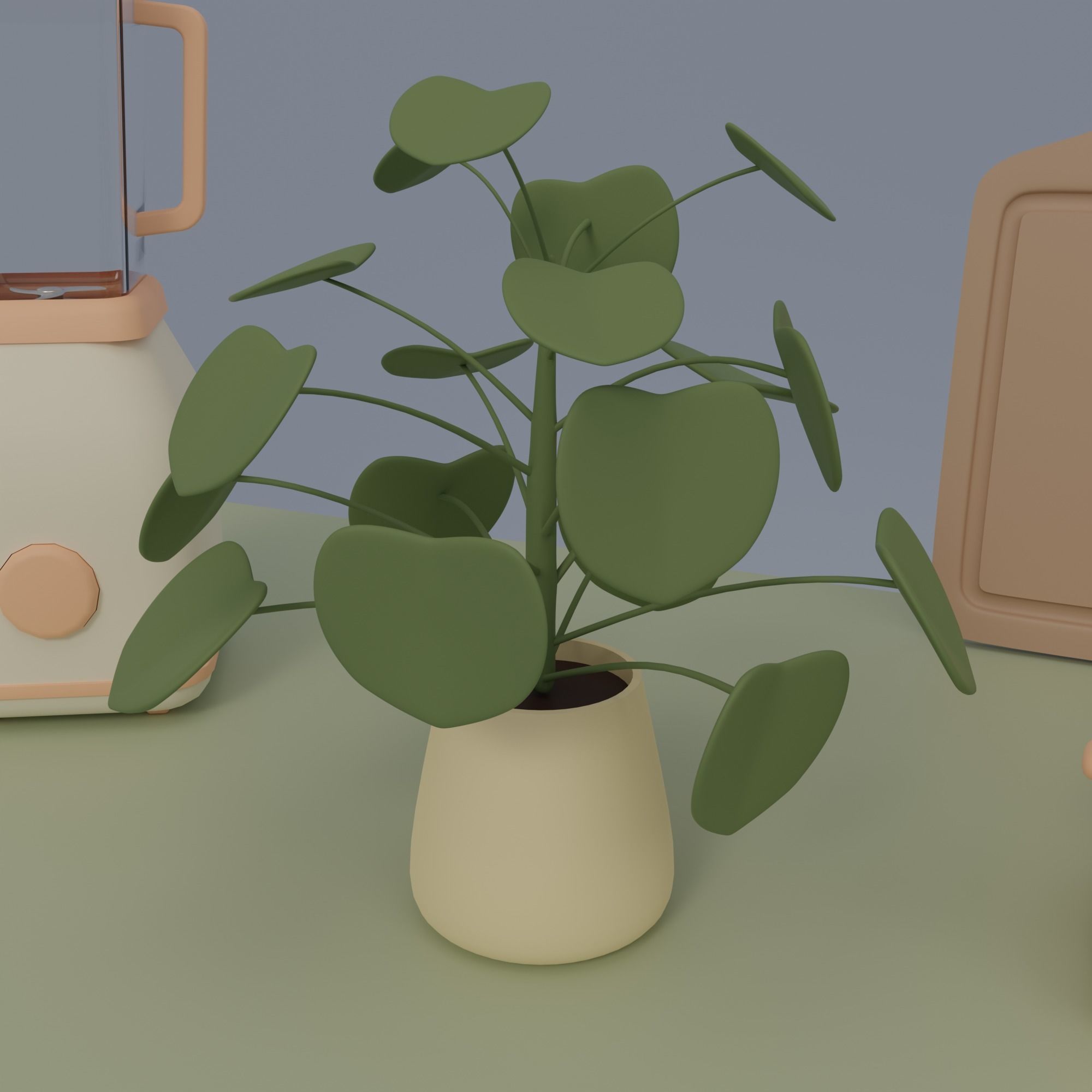 Kitchen and balcony 3D model_21