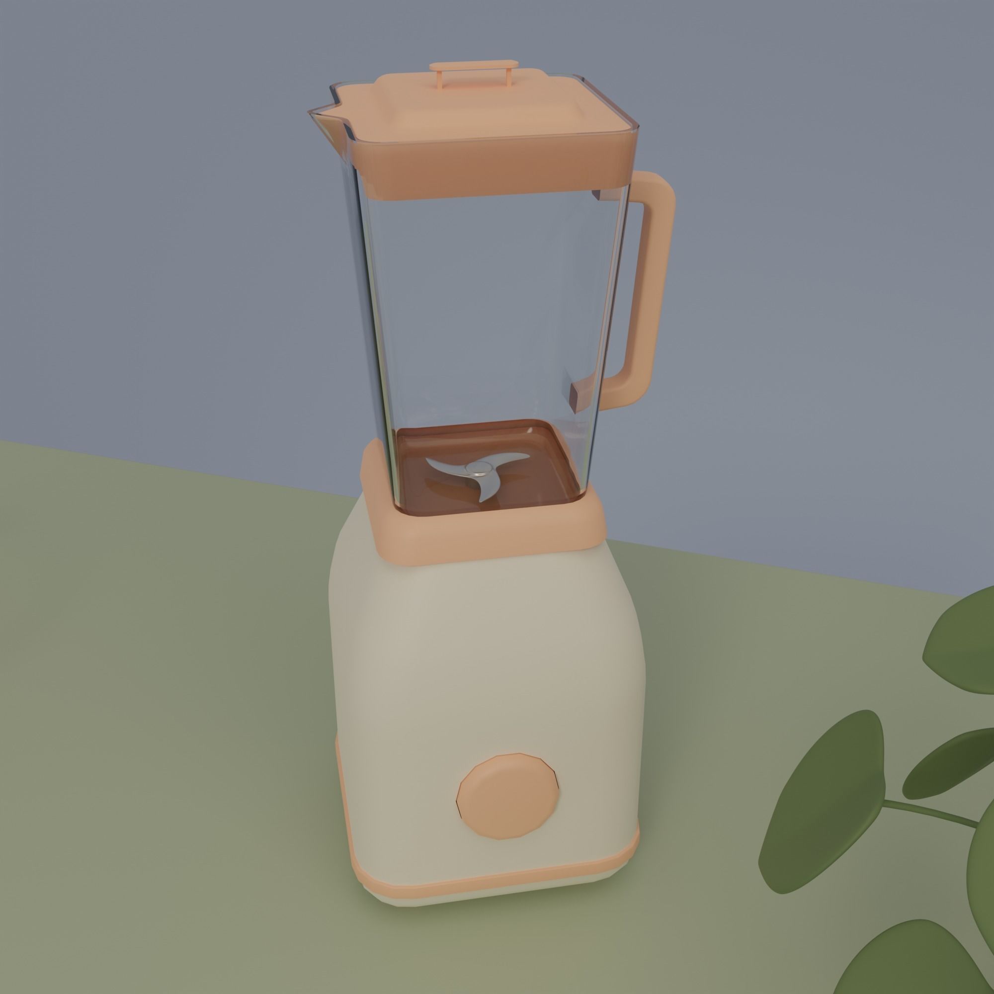 Kitchen and balcony 3D model_22