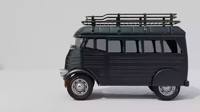 Cyberpunk Sytle Truck 3D model