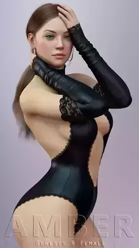 Amber For Genesis 8 Female 3D model
