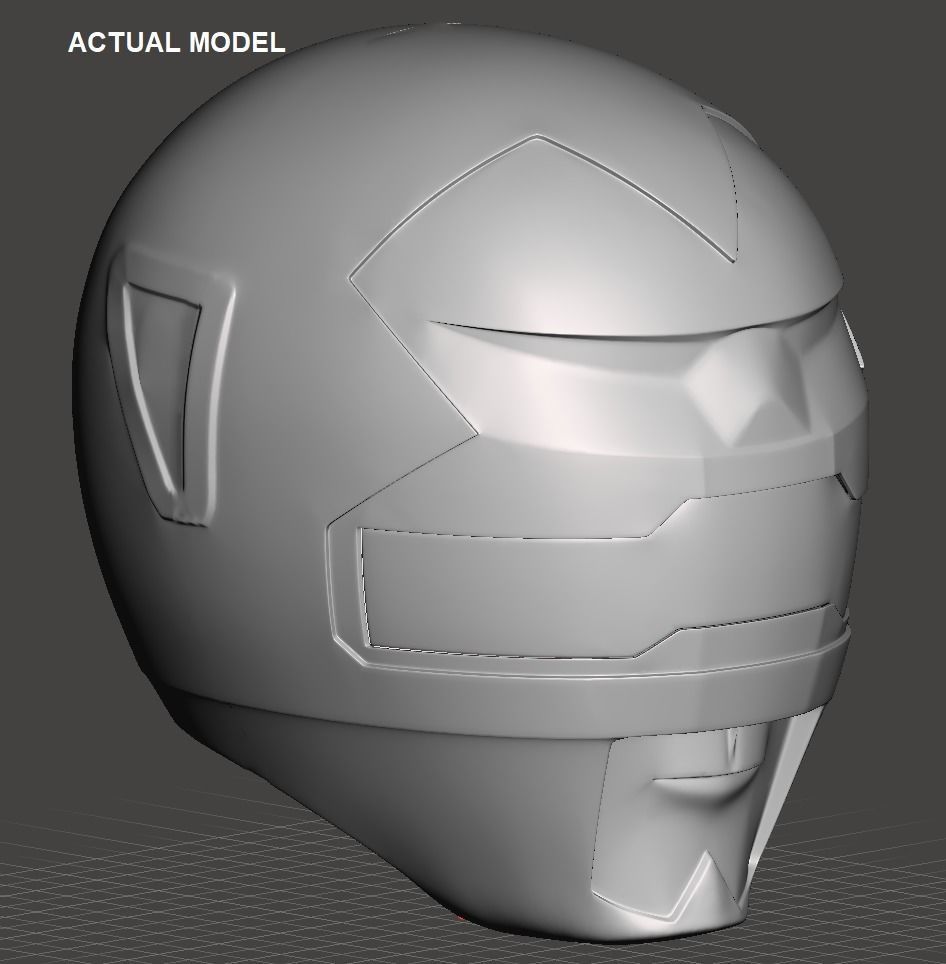 Power Rangers Lost Galaxy Blue Ranger helmet 3D print model_4
