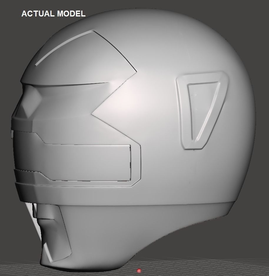 Power Rangers Lost Galaxy Blue Ranger helmet 3D print model_6