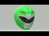 Power Rangers Lost Galaxy Green Ranger helmet 3D print model_1