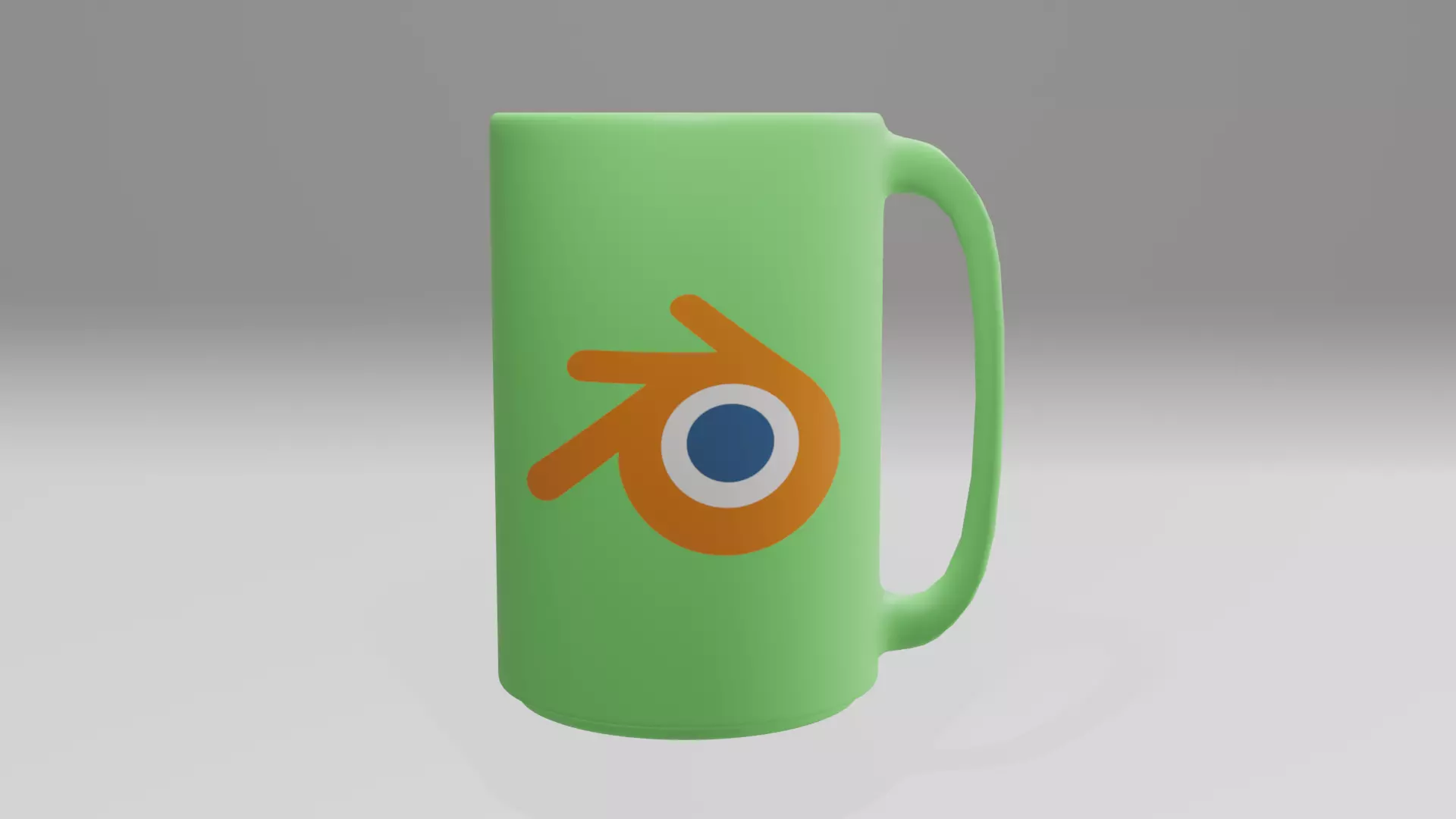 Mug With Blender Logo 3D model