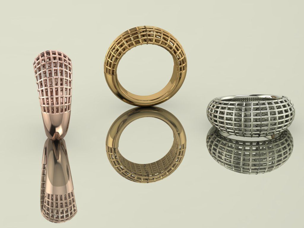 Fashion Ring  3D print model_5