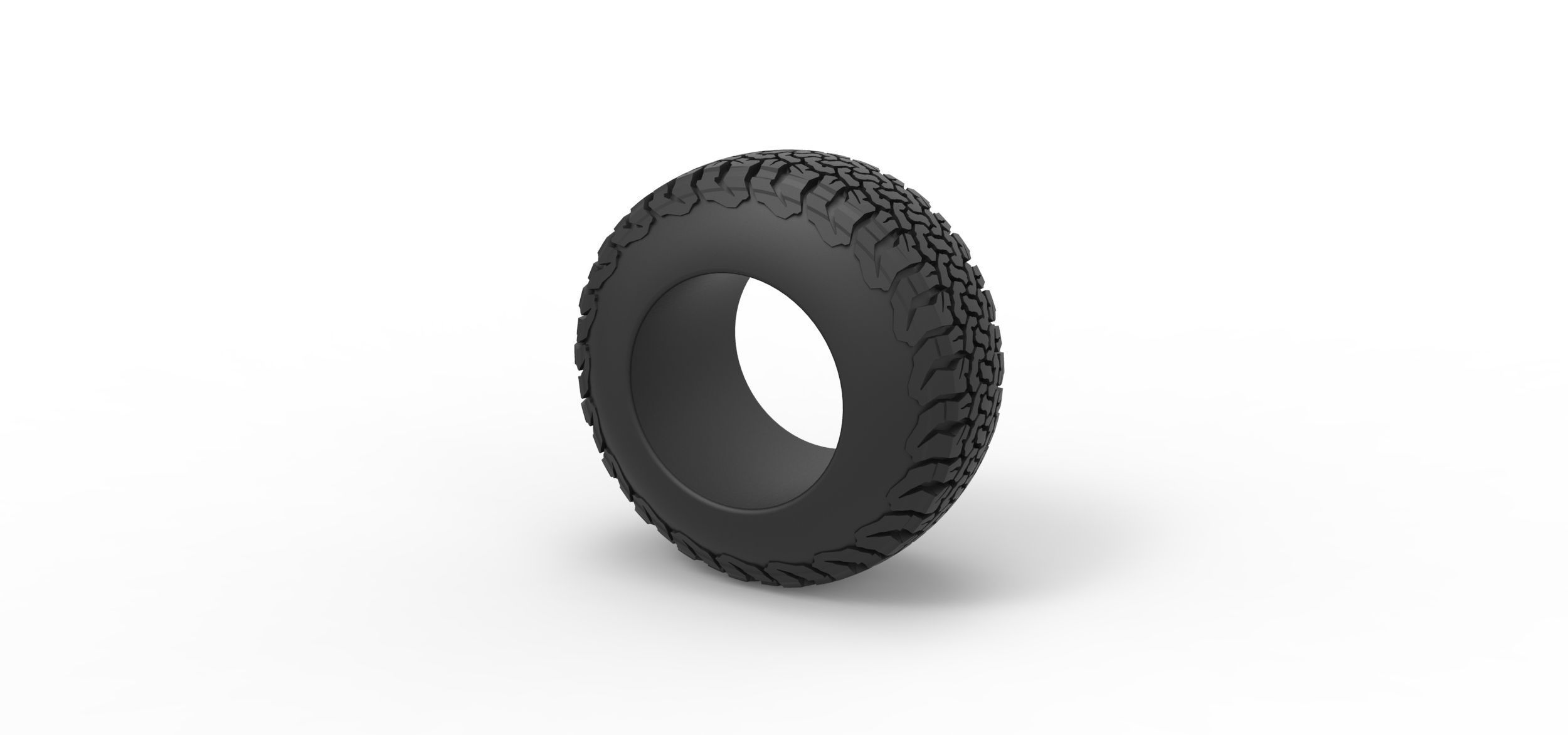 Offroad tire 108 Scale 1 to 25 3D print model_6