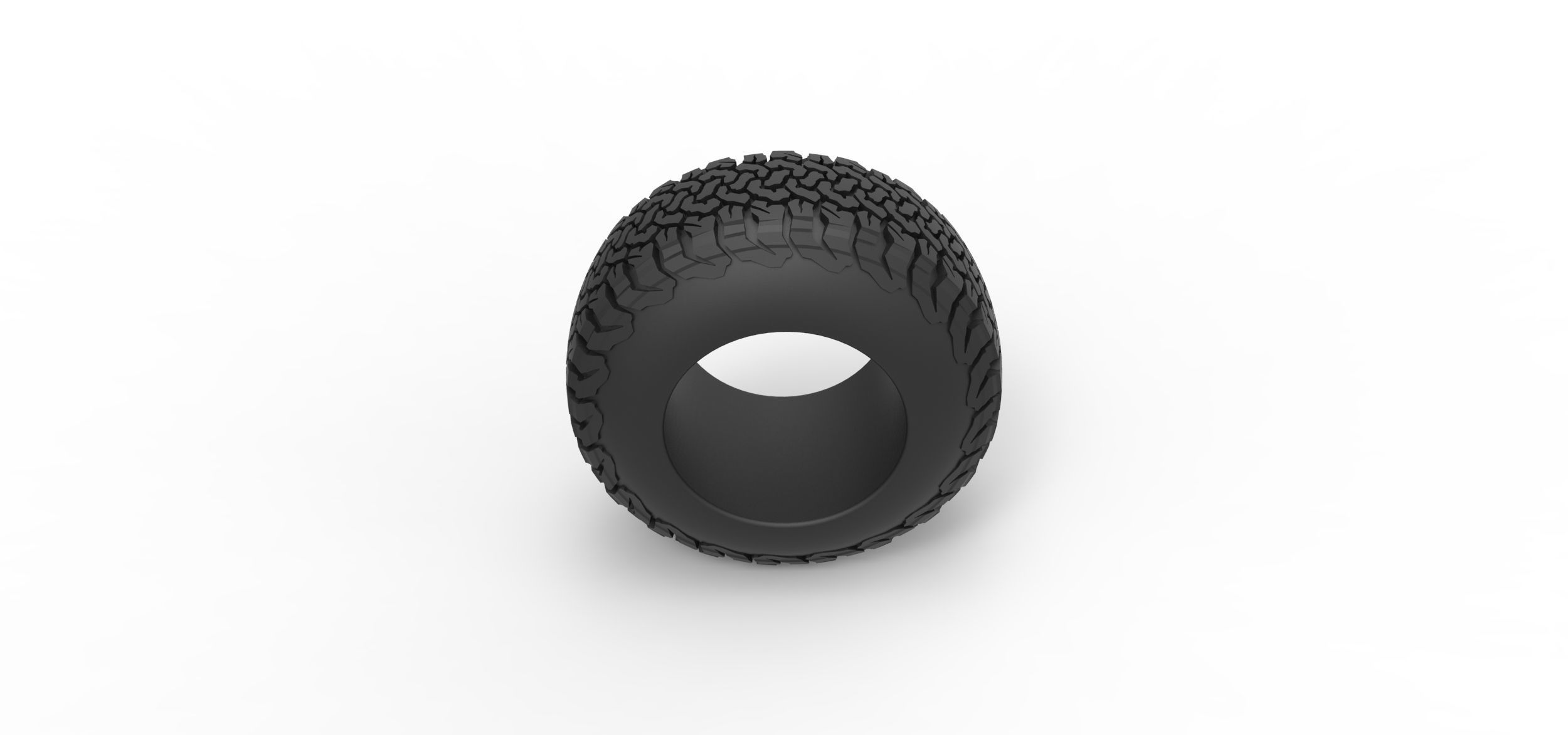 Offroad tire 108 Scale 1 to 25 3D print model_5