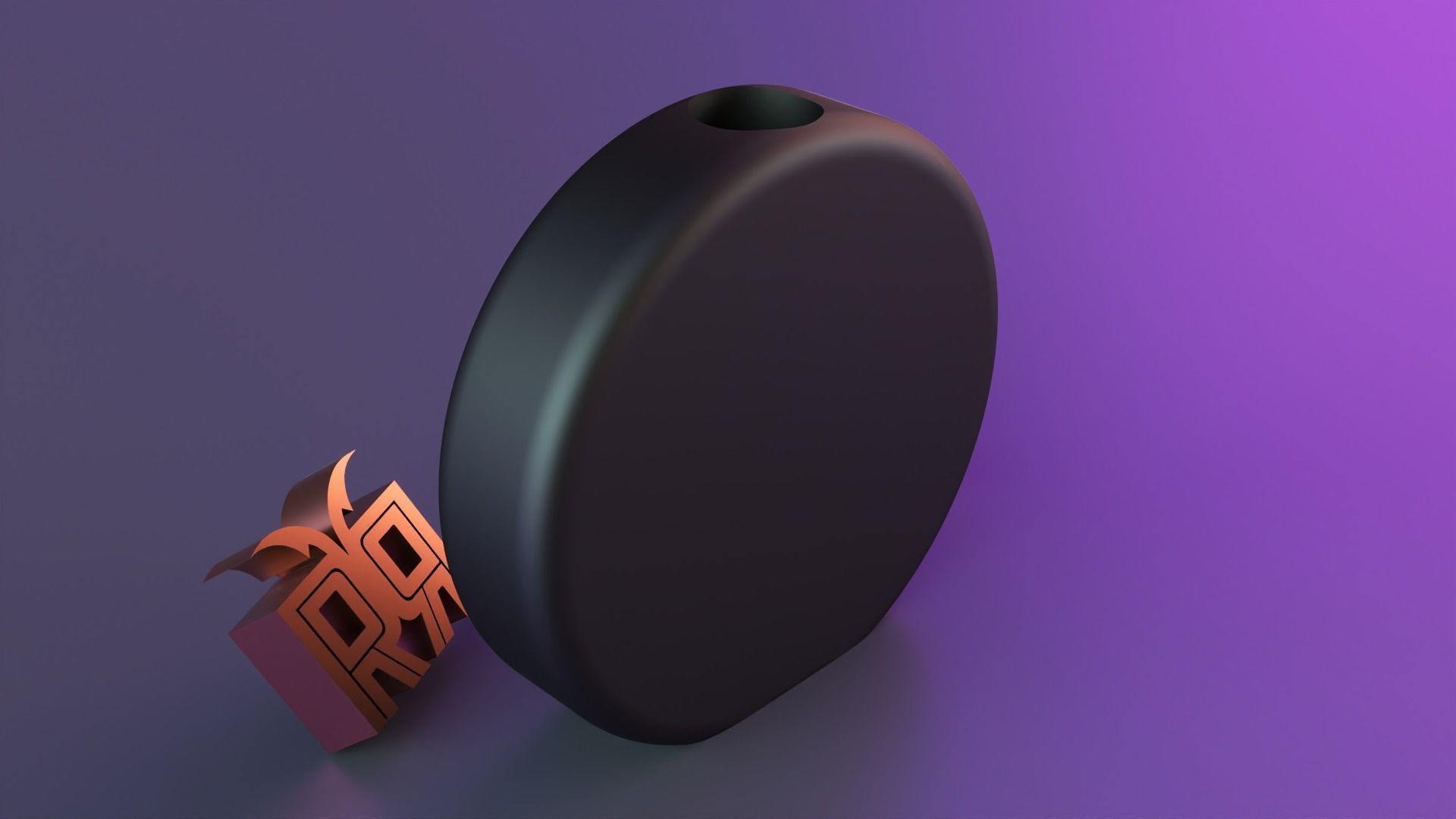 cirde vase 3D print model_4