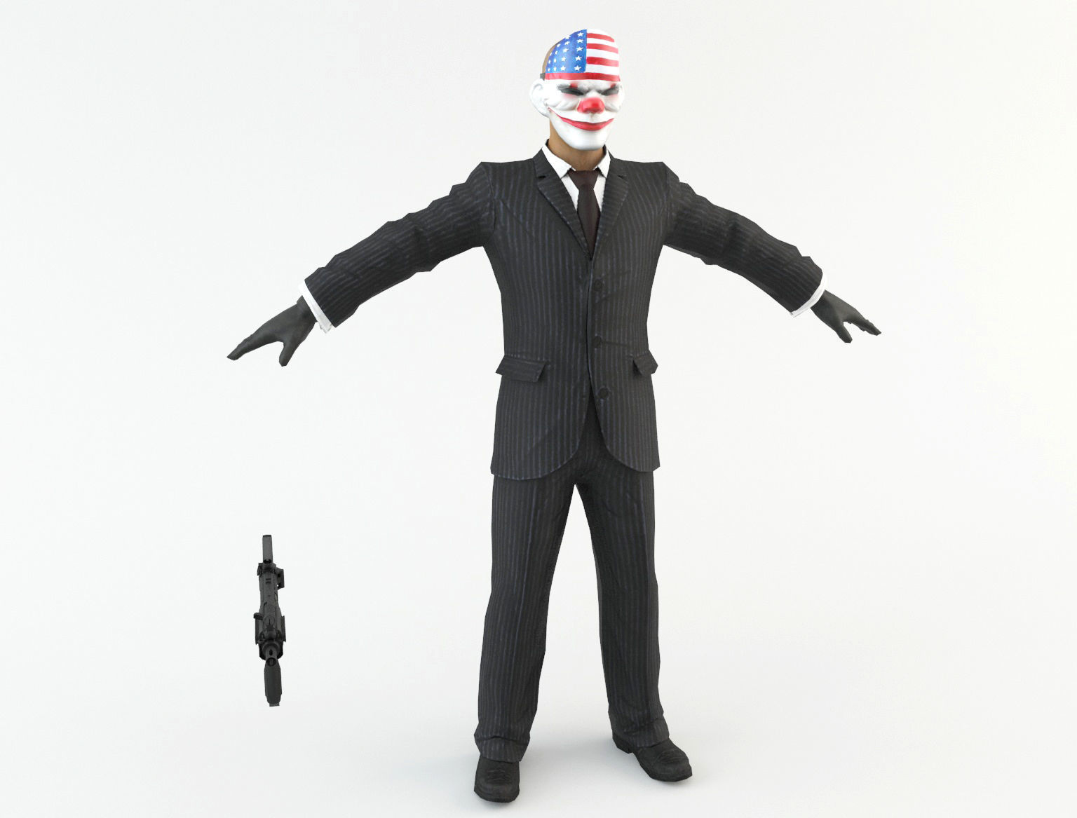 Robbers Pack Low-poly 3D model_3