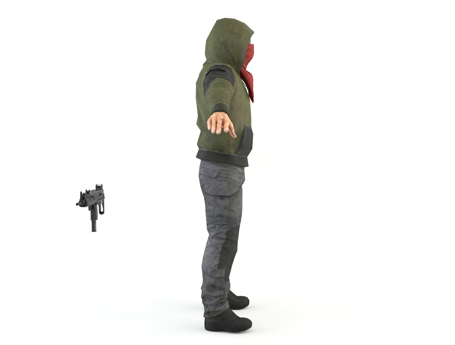 Robbers Pack Low-poly 3D model_10