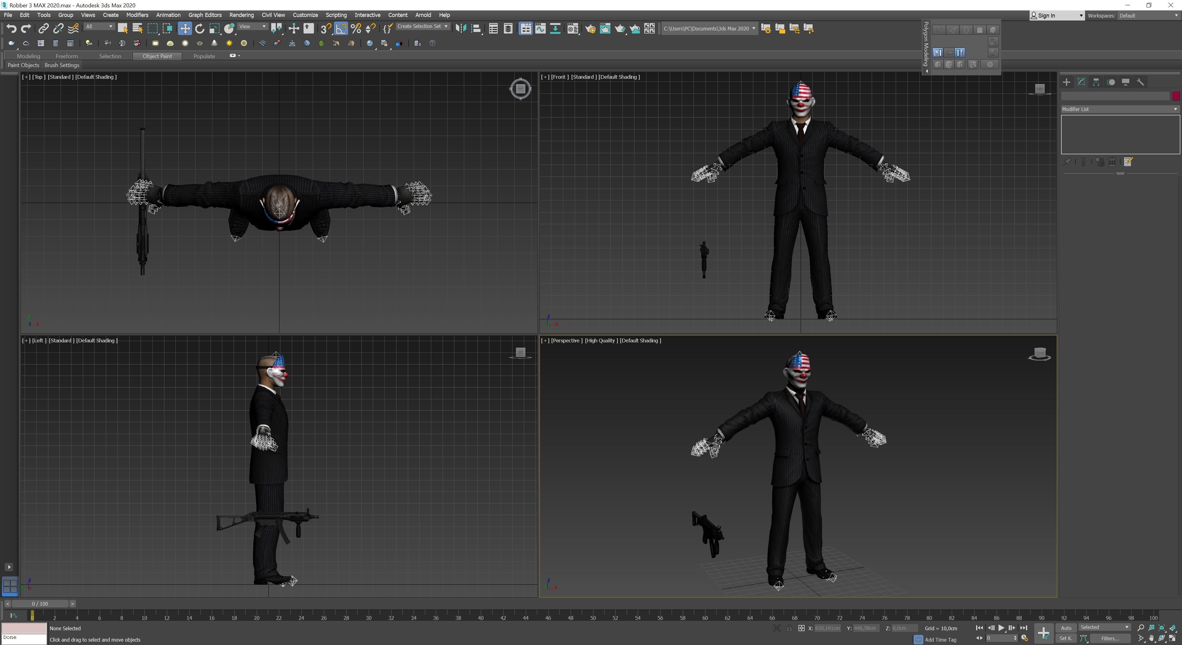 Robbers Pack Low-poly 3D model_43