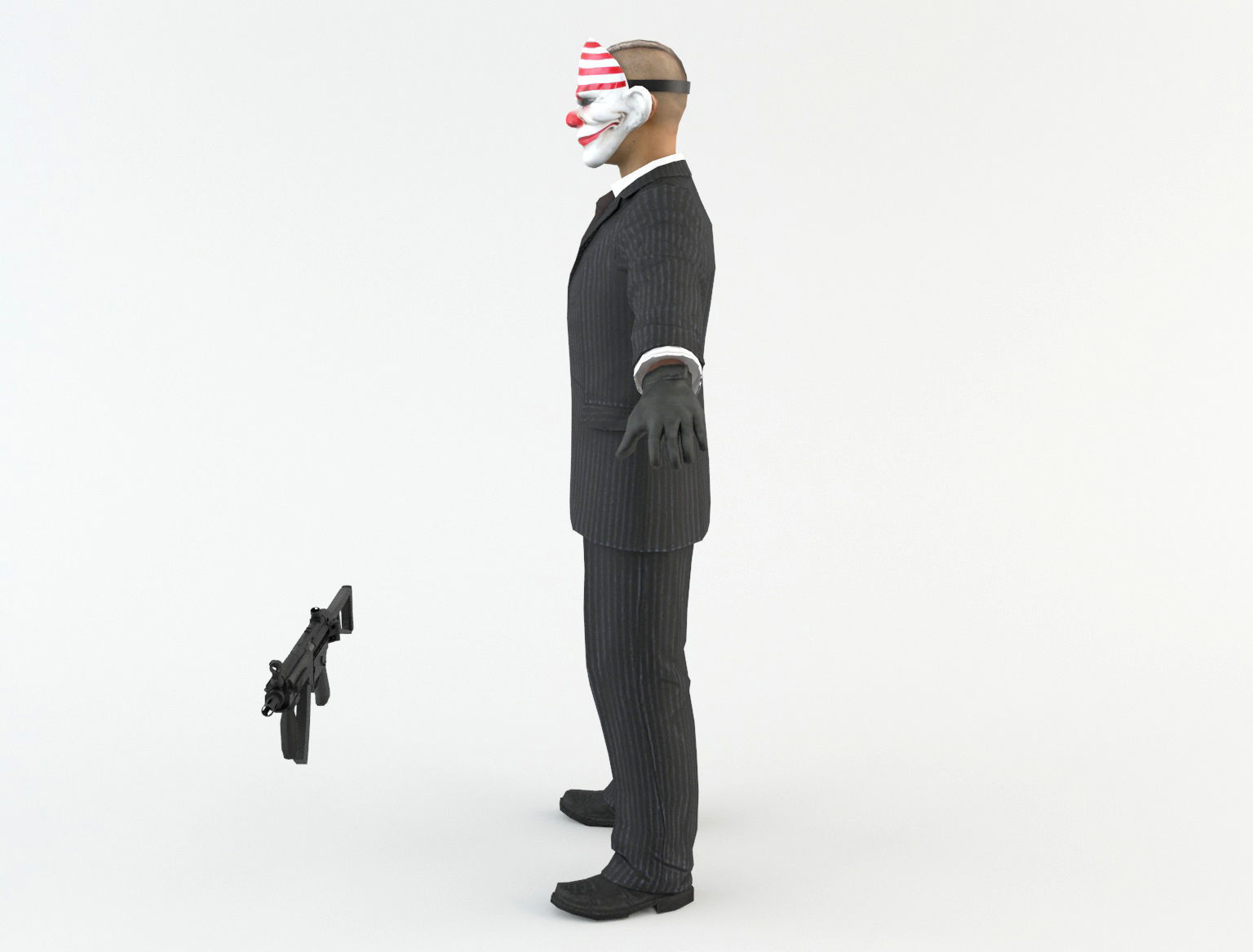 Robbers Pack Low-poly 3D model_12