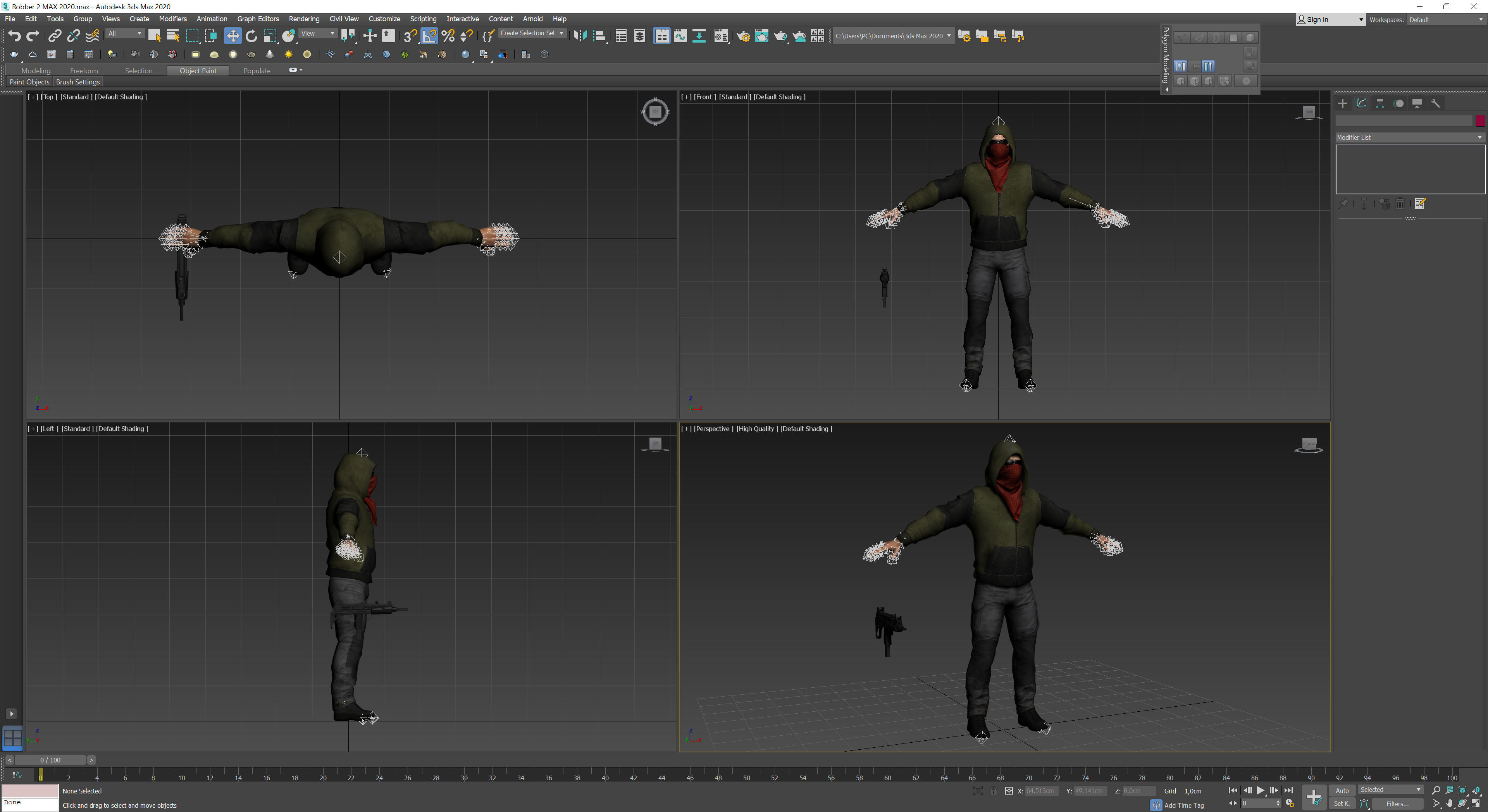 Robbers Pack Low-poly 3D model_41