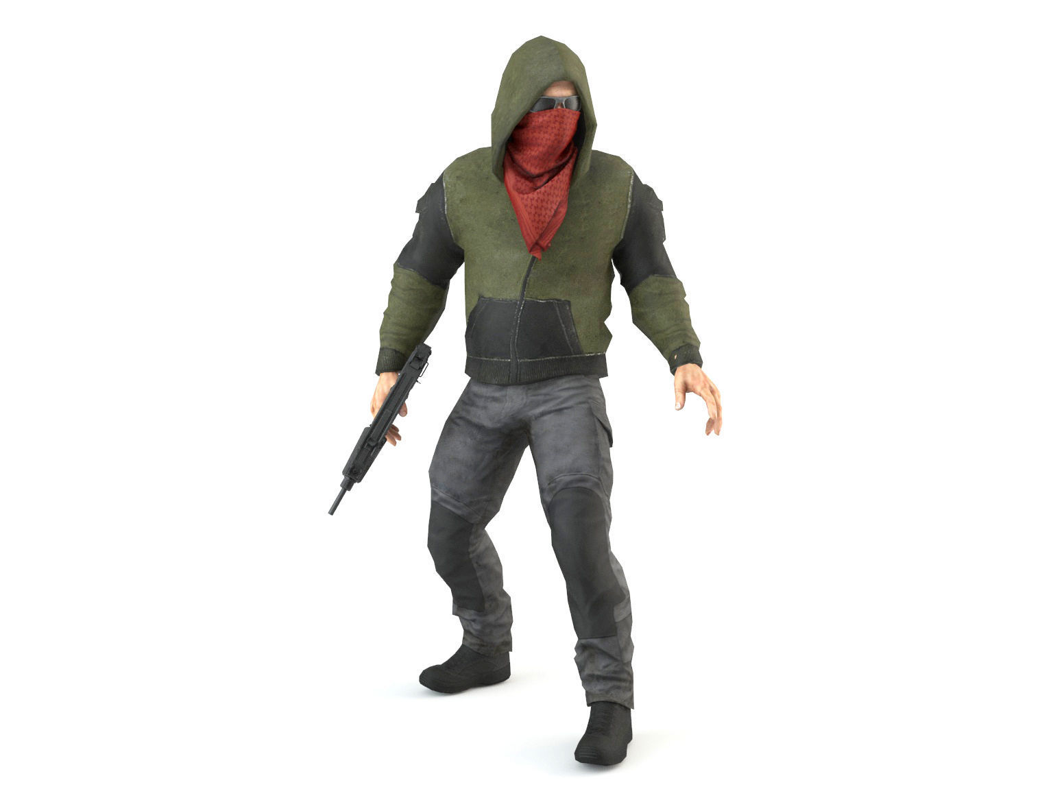 Robbers Pack Low-poly 3D model_26