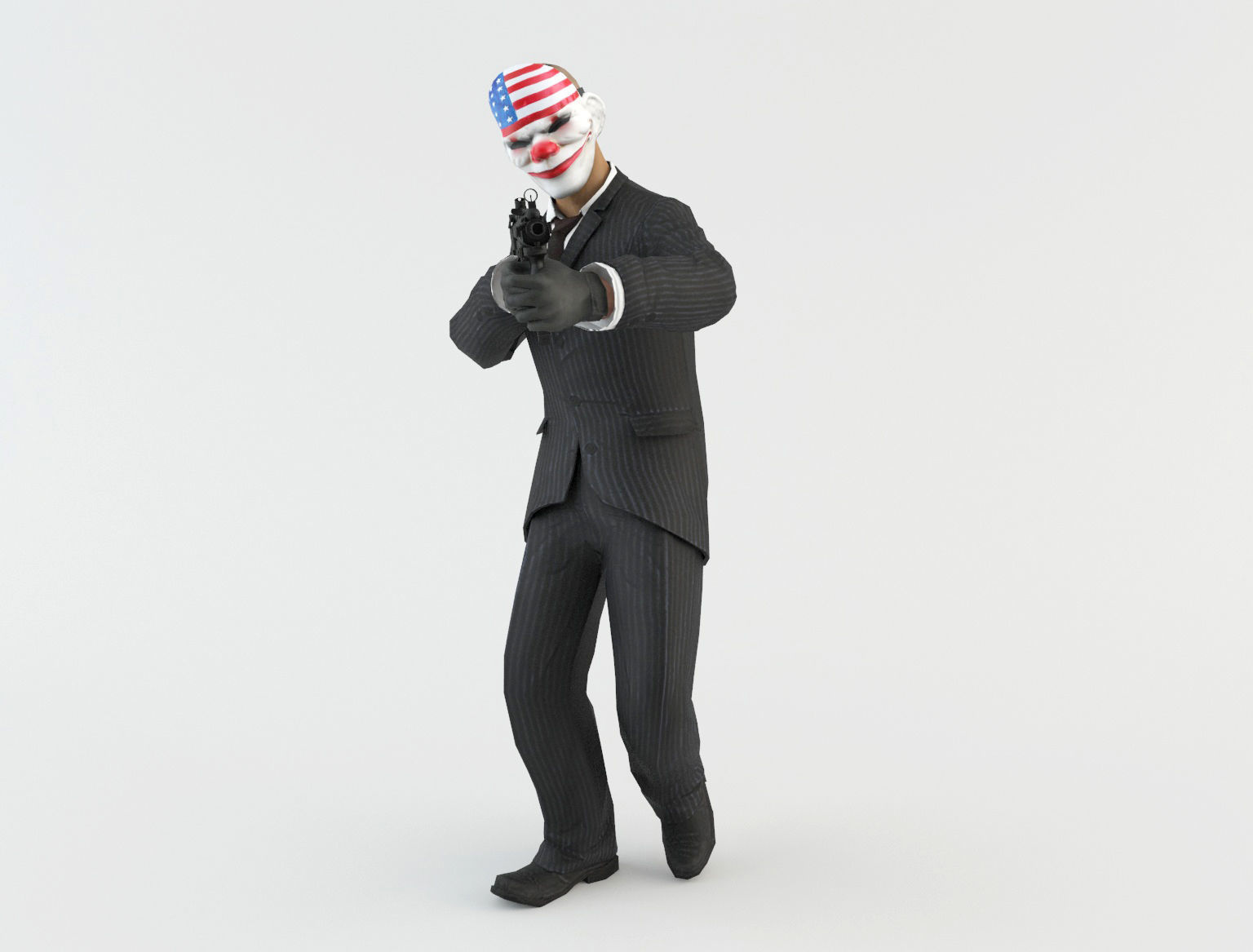 Robbers Pack Low-poly 3D model_37