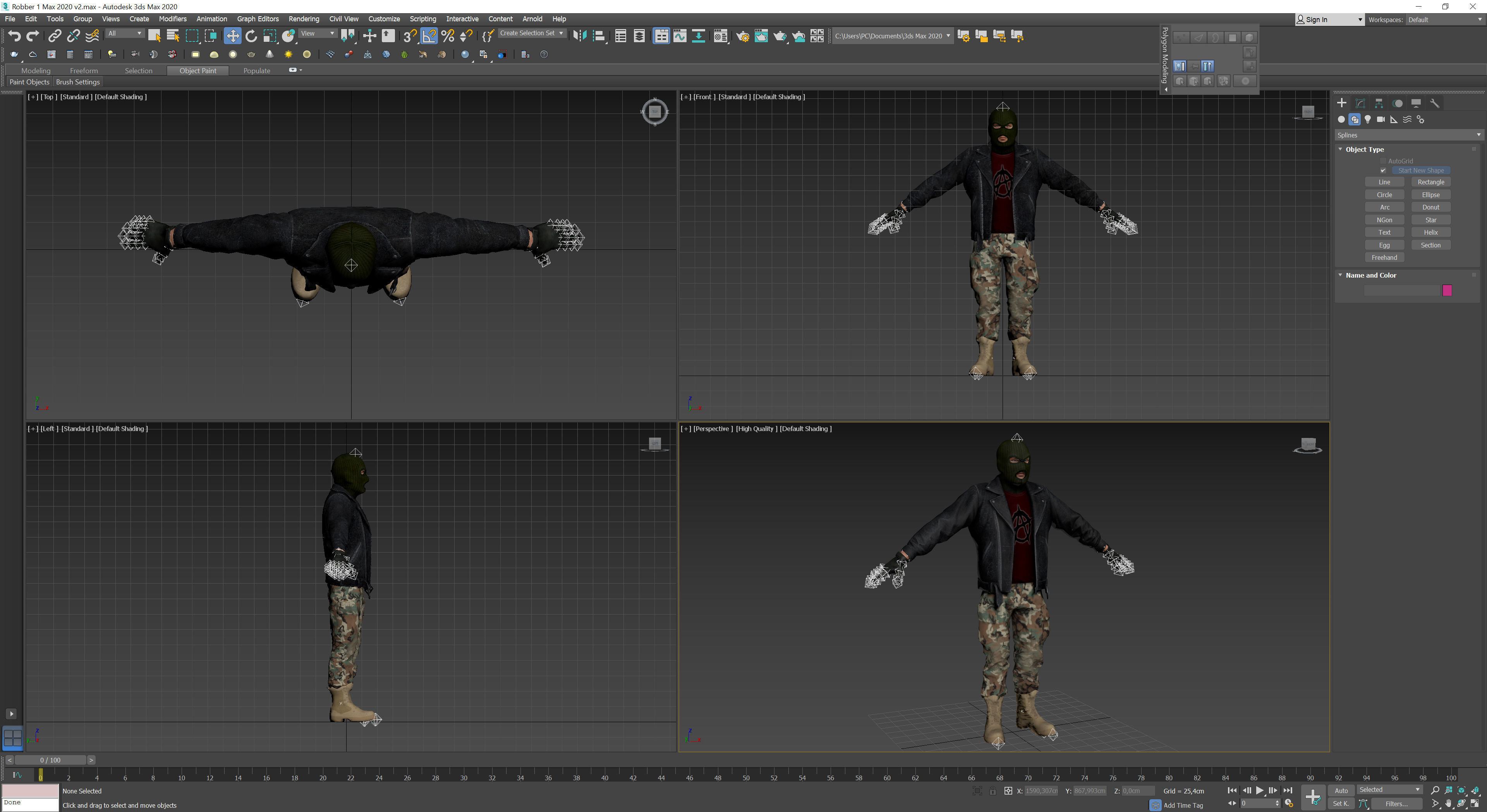 Robbers Pack Low-poly 3D model_39