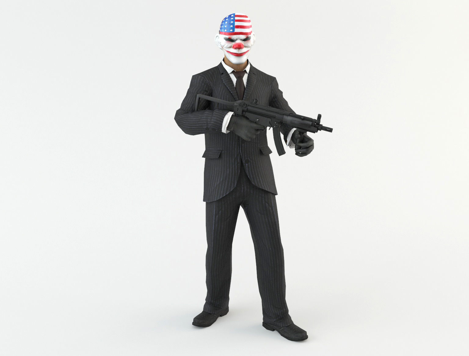 Robbers Pack Low-poly 3D model_27