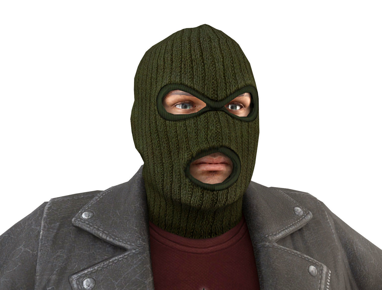 Robbers Pack Low-poly 3D model_19