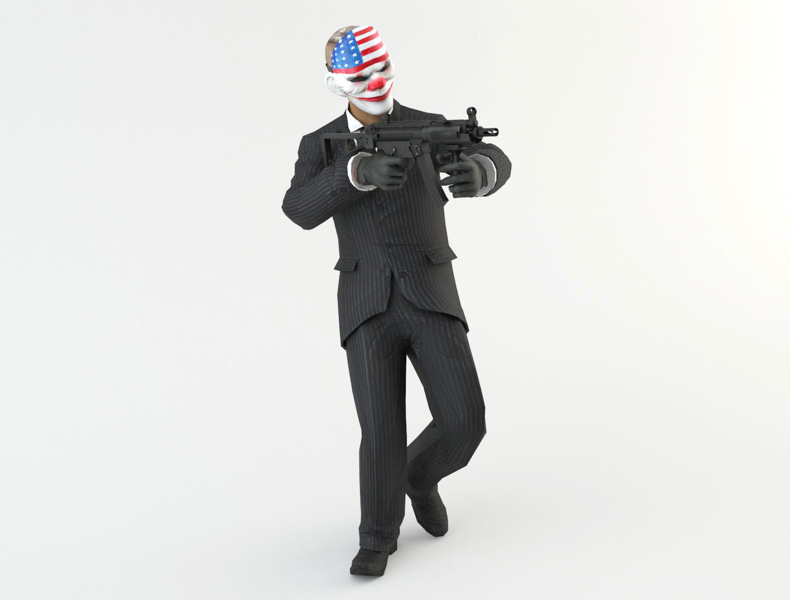 Robbers Pack Low-poly 3D model_33