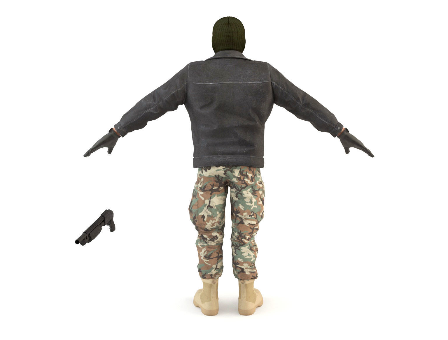 Robbers Pack Low-poly 3D model_13