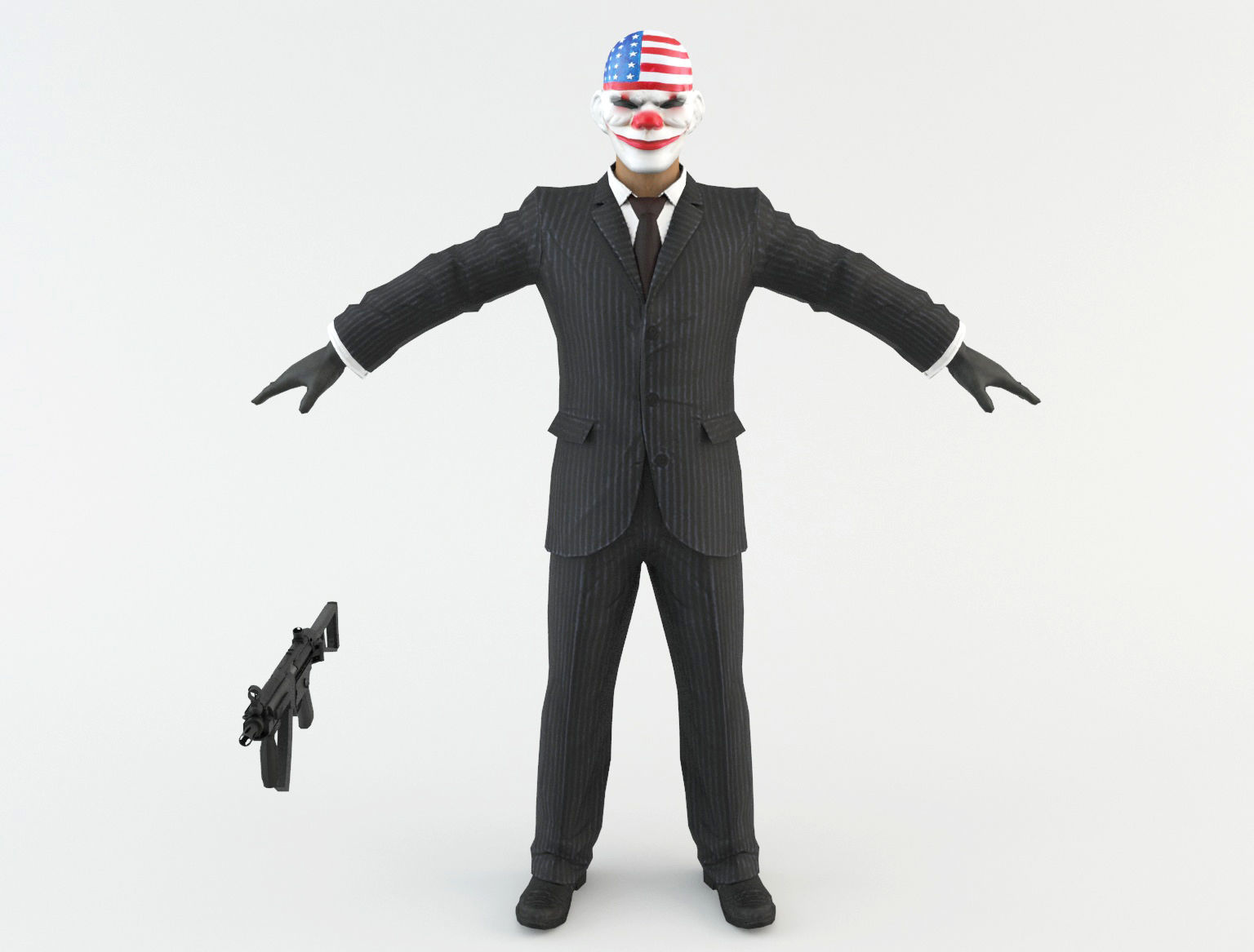 Robbers Pack Low-poly 3D model_9