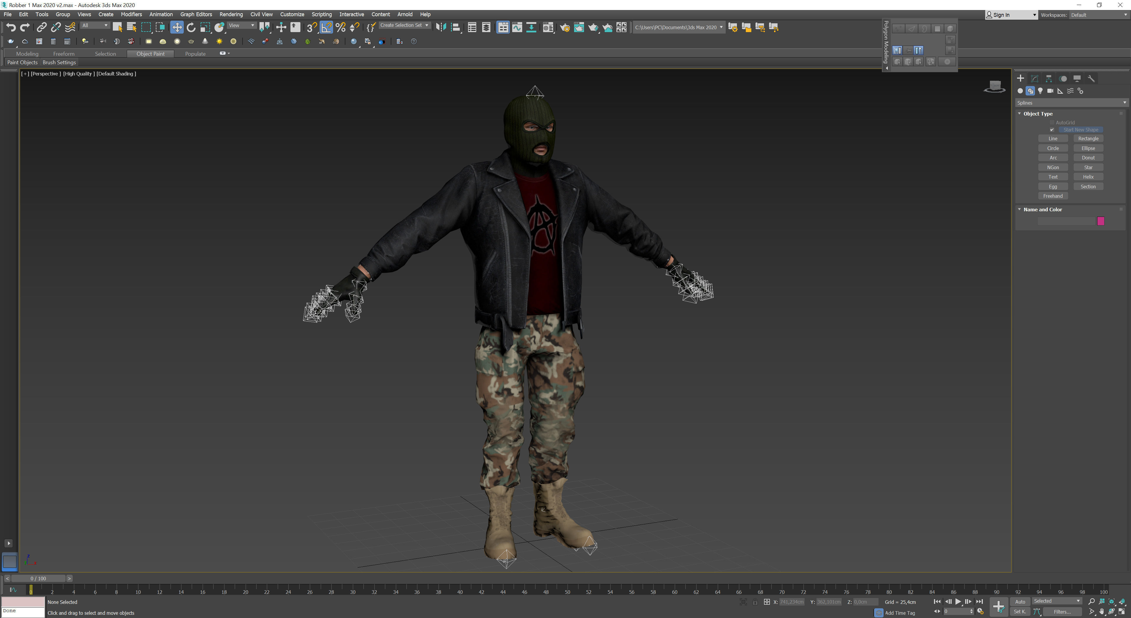 Robbers Pack Low-poly 3D model_38