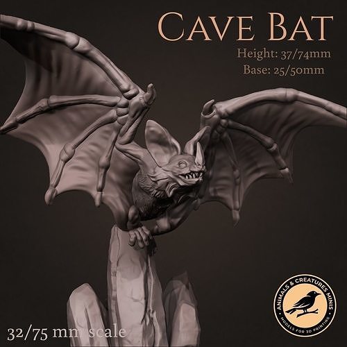 Bat model for 3d printing 3D model 3D printable | CGTrader
