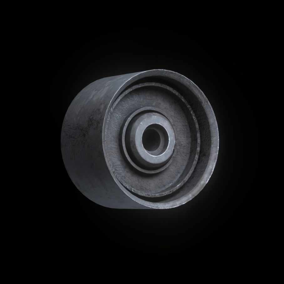 Wheel Center Hubs - 10 Designs Low-poly 3D model_17