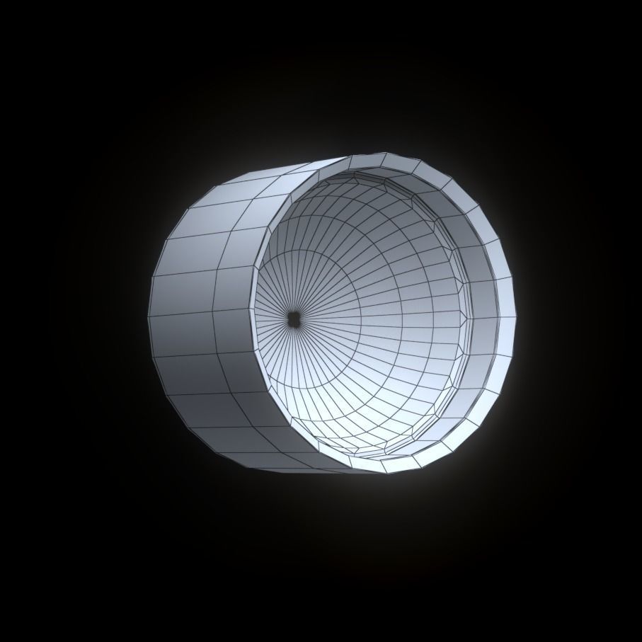 Wheel Center Hubs - 10 Designs Low-poly 3D model_14