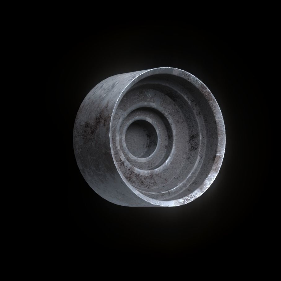 Wheel Center Hubs - 10 Designs Low-poly 3D model_9