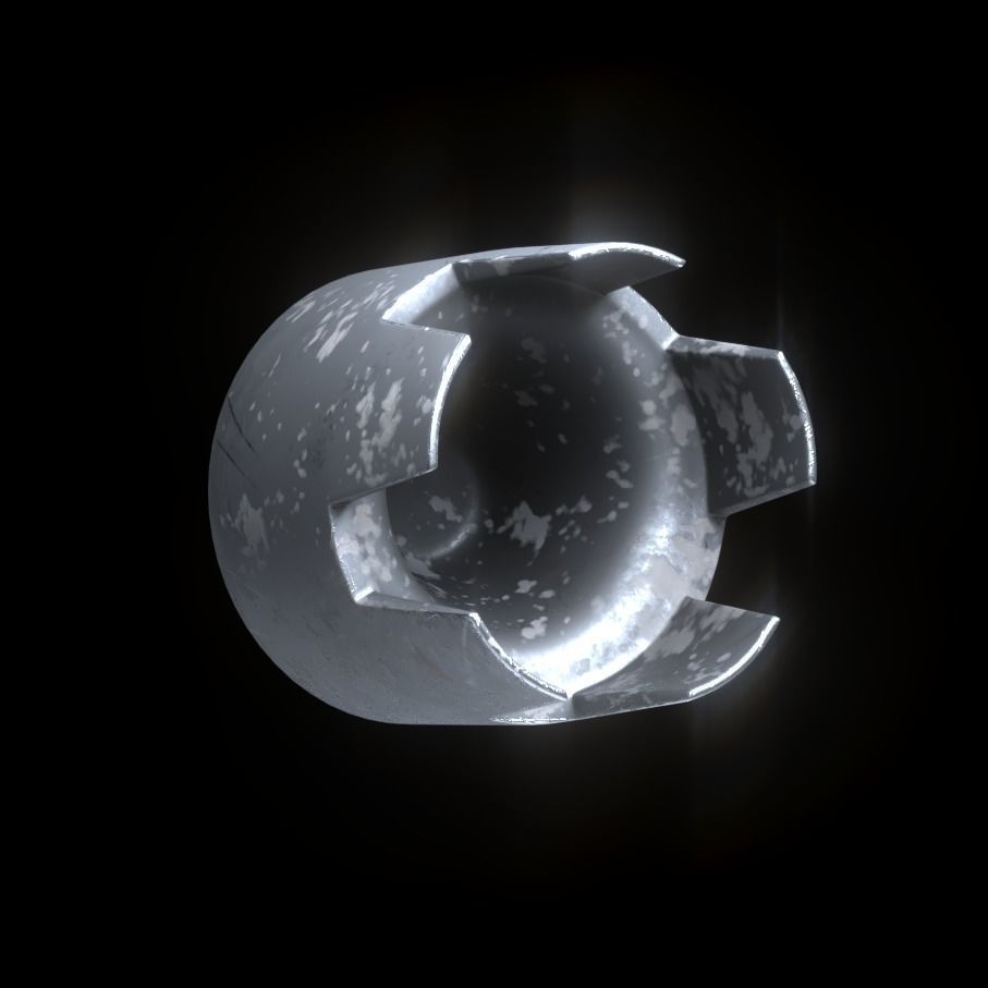 Wheel Center Hubs - 10 Designs Low-poly 3D model_5