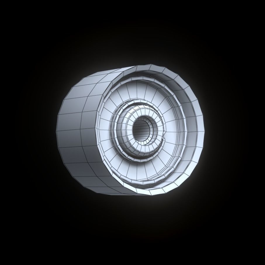 Wheel Center Hubs - 10 Designs Low-poly 3D model_18