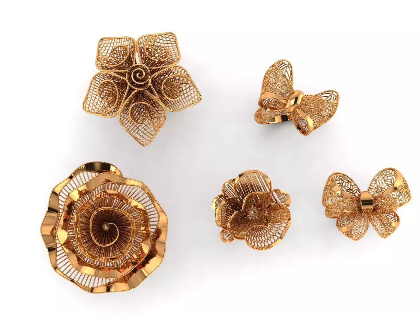 Notka rings  desgine 5 desgines 3D print model_0