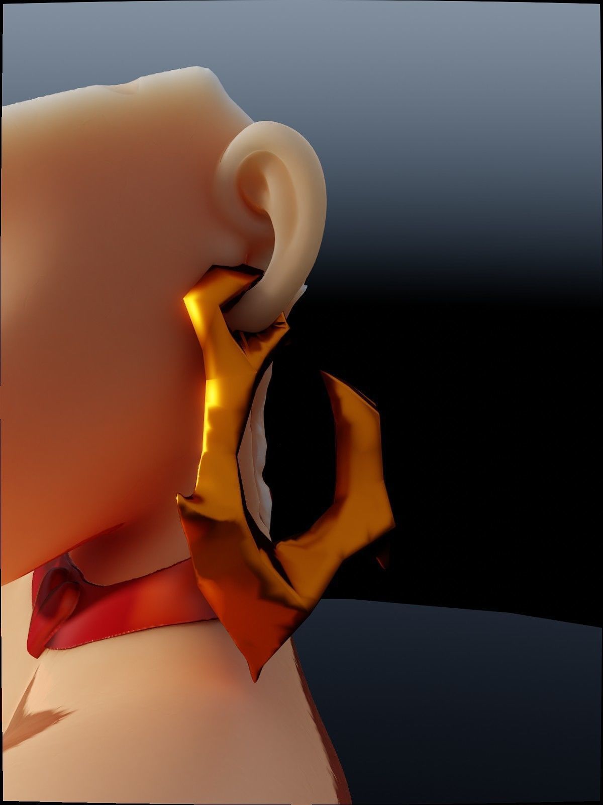 Red Monika 3D print model_8