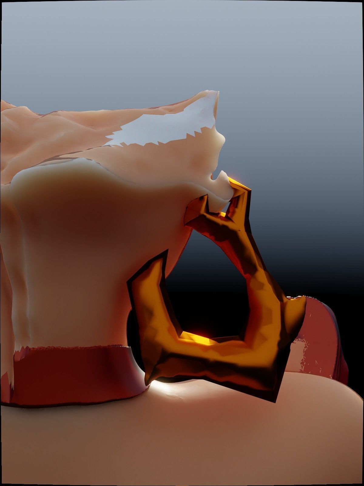 Red Monika 3D print model_9