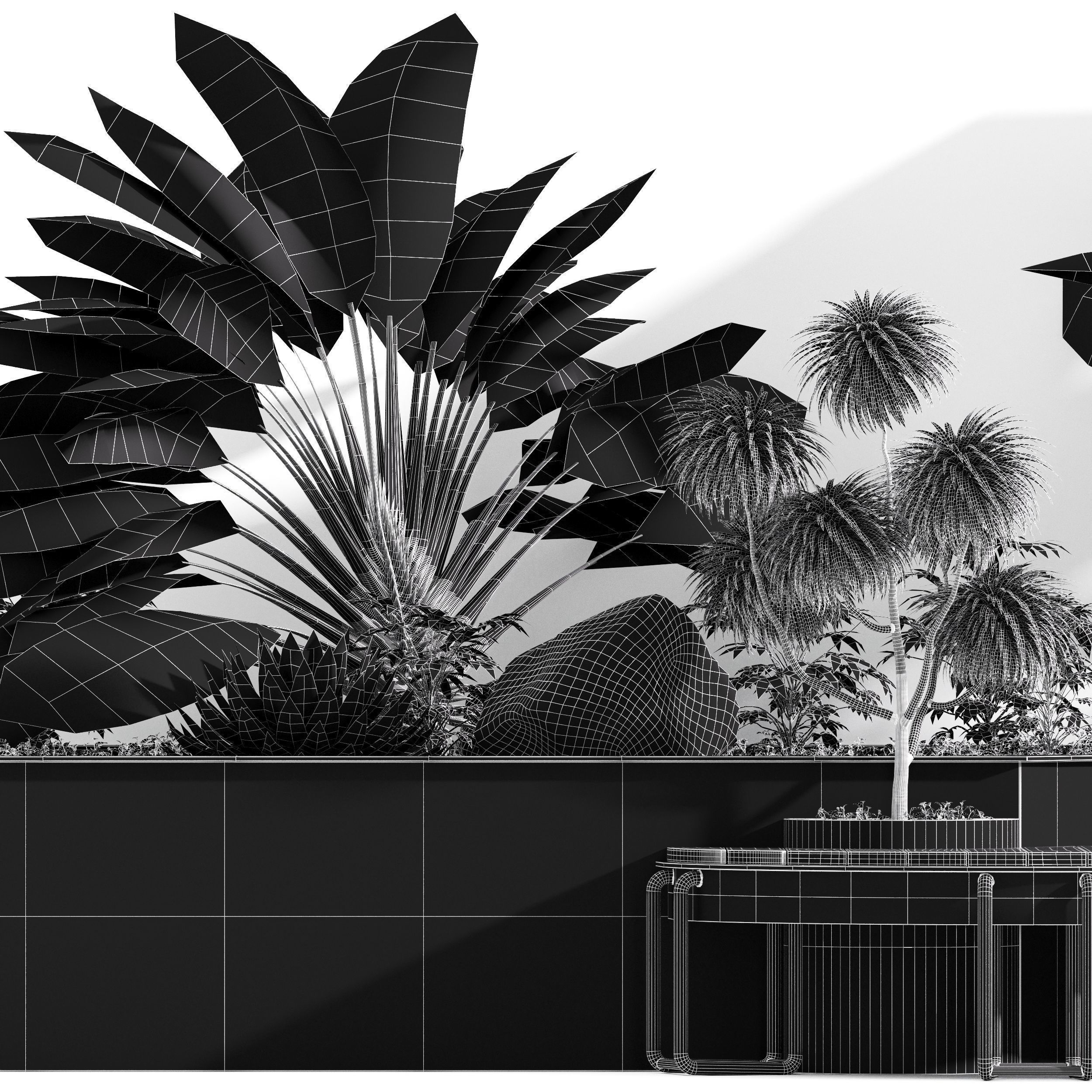 6 Different SETS of Plant Outdoor  SET VOL81 3D Model Collection_21