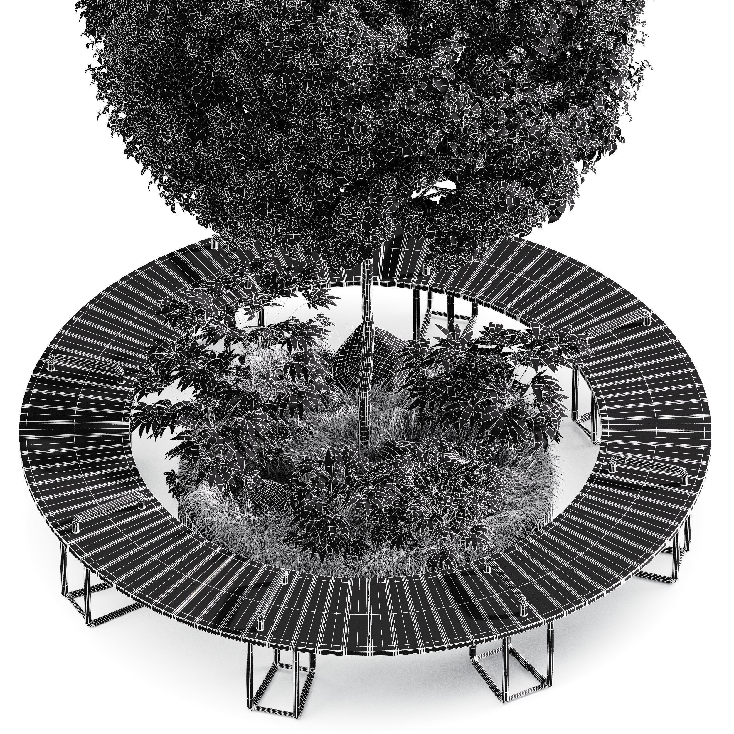 6 Different SETS of Plant Outdoor  SET VOL81 3D Model Collection_24