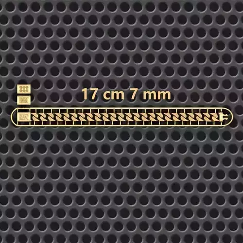 7 MM 17 CM  CUBAN LINK CHAIN FOR BRACELET OR NECKLACE